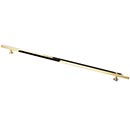 Lew&#39;s Hardware [41-106] Solid Brass Cabinet Pull Handle - Square Bar Series - Oversized - Polished Brass Finish - 16&quot; &amp; 20&quot; C/C - 24&quot; L