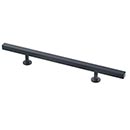 Lew&#39;s Hardware [51-104] Solid Brass Cabinet Pull Handle - Square Bar Series - Oversized - Matte Black Finish - 6&quot; C/C - 10 1/2&quot; L