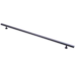 Lew&#39;s Hardware [51-106] Solid Brass Cabinet Pull Handle - Square Bar Series - Oversized - Matte Black Finish - 16&quot; &amp; 20&quot; C/C - 24&quot; L