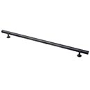 Lew's Hardware [61-105] Solid Brass Cabinet Pull Handle - Square Bar Series - Oversized - Oil Rubbed Bronze Finish - 12" & 15" C/C - 18" L