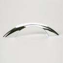 Lew&#39;s Hardware [88-503] Die Cast Zinc Cabinet Pull Handle - Retro Series - Standard Size - Gloss White Insert - Polished Chrome Finish - 3&quot; C/C - 4 5/8&quot; L