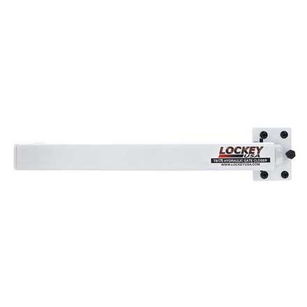 LockeyUSA [TB175-W] Steel Hydraulic Garden Gate Closer - White - 12 1/2&quot; L