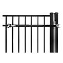 LockeyUSA [TB400] SUMO&#174; Steel Turtleback Hydraulic Gate Closer - Black - Gates 75-175 lbs.