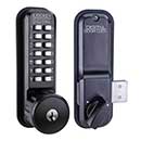 LockeyUSA [2200KO] Gate Mechanical Surface Mount Deadbolt Lock w/ Key Override - 6" x 2"