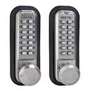 LockeyUSA [2830DC] Gate Mechanical Keyless Knob Lock with Passage - Double Combination - 6 1/2" x 2 1/2"