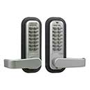 LockeyUSA [2835DC] Gate Mechanical Keyless Lever Lock with Passage - Double Combination - 6 1/2" x 2 1/2"