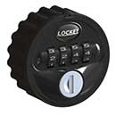 LockeyUSA [MC728-B] Mechanical Combination Cam Lock - Black - 2 1/4&quot; Dia.