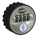 LockeyUSA [MC728-S] Mechanical Combination Cam Lock - Silver - 2 1/4" Dia.
