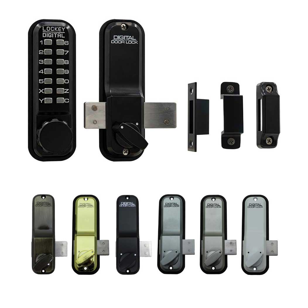 LockeyUSA [2200] Gate Mechanical Keyless Surface Mount Deadbolt Lock