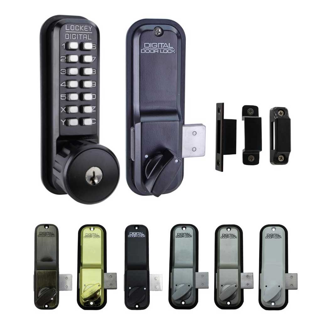 LockeyUSA [2200KO] Gate Mechanical Keyless Surface Mount Deadbolt Lock