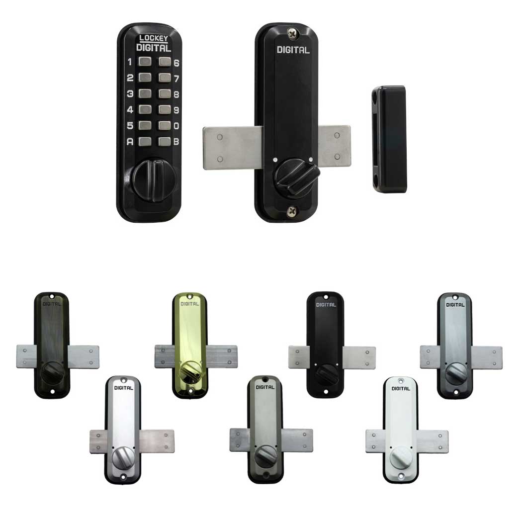 LockeyUSA [M220] Gate Mechanical Keyless Surface Mount Deadbolt Lock