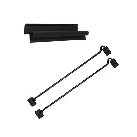 Lynn Cove Foundry [BKIT102] Aluminum Sliding Bahama Shutter Hardware Kit - 48&quot; Sliding Hinge &amp; 22&quot; Hooks