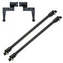 Lynn Cove Foundry [BKIT103] Galvanized Steel Bahama Shutter Hardware Kit - Pintle / Hinge &amp; 24&quot; Fixed Stays