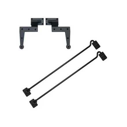 Lynn Cove Foundry [BKIT105] Galvanized Steel Bahama Shutter Hardware Kit - Pintle / Hinge &amp; 22&quot; Hooks