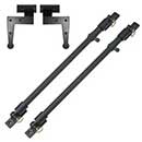 Lynn Cove Foundry [BKIT107] Stainless Steel Bahama Shutter Hardware Kit - Pintle / Hinge & Adjustable Stays - Flat Black
