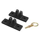 Lynn Cove Foundry [BAHML1] Cast Aluminum Bahama Shutter Stay Sill Mount Brackets - Flat Black - Pair