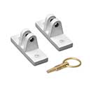 Lynn Cove Foundry [BAHML1W] Cast Aluminum Bahama Shutter Stay Sill Mount Brackets - White - Pair