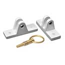 Lynn Cove Foundry [BAHML2W] Cast Aluminum Bahama Shutter Stay Sill &amp; Mount Brackets - White - Set