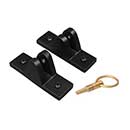 Lynn Cove Foundry [BAHML3] Cast Aluminum Bahama Shutter Stay Wall Mount Brackets - Flat Black - Pair
