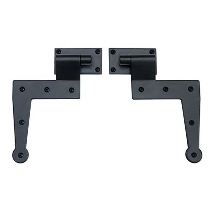 Lynn Cove Foundry [EHNG02] Galvanized Steel Bahama Shutter Hinge Set - Flat Black