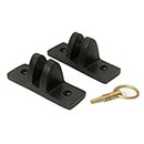 Lynn Cove Foundry [BAHML1] Cast Aluminum Bahama Shutter Stay Sill Mount Brackets - Flat Black - Pair