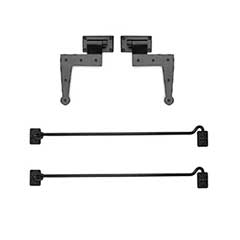 Lynn Cove Foundry [BKIT105] Galvanized Steel Bahama Shutter Hardware Kit - Pintle / Hinge &amp; 22&quot; Hooks