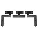 Lynn Cove Foundry [EHNG05] Galvanized Steel Bahama Shutter Hinge Set - New York Style - Flat Black