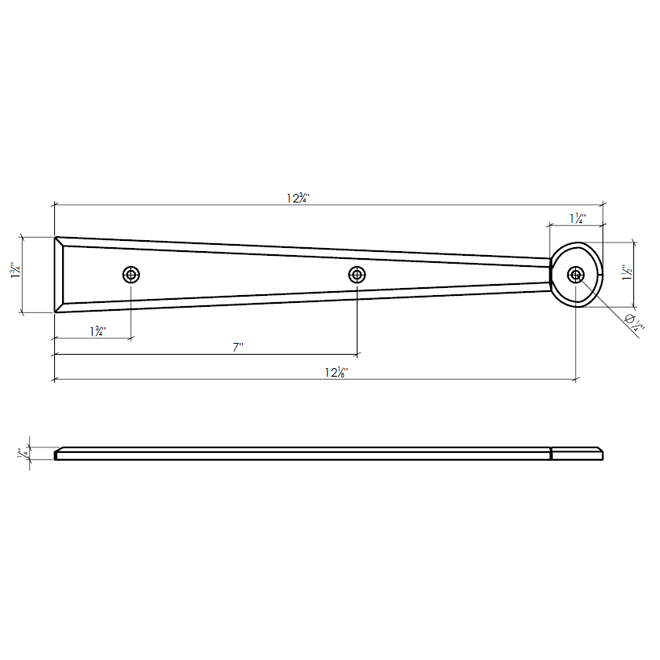 Lynn Cove Foundry AL 3-12F Hinge Front