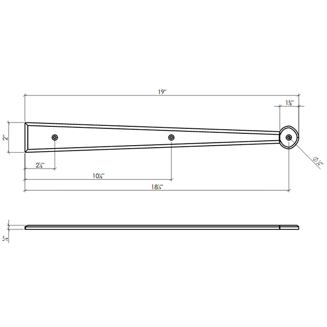 Lynn Cove Foundry AL 4-18F Hinge Front