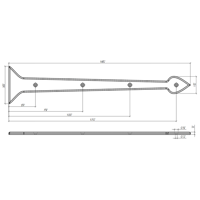 Lynn Cove Foundry AL HF37009 Hinge Front