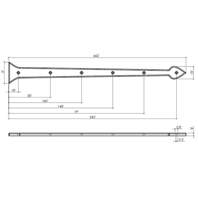 Lynn Cove Foundry AL HF37011 Hinge Front