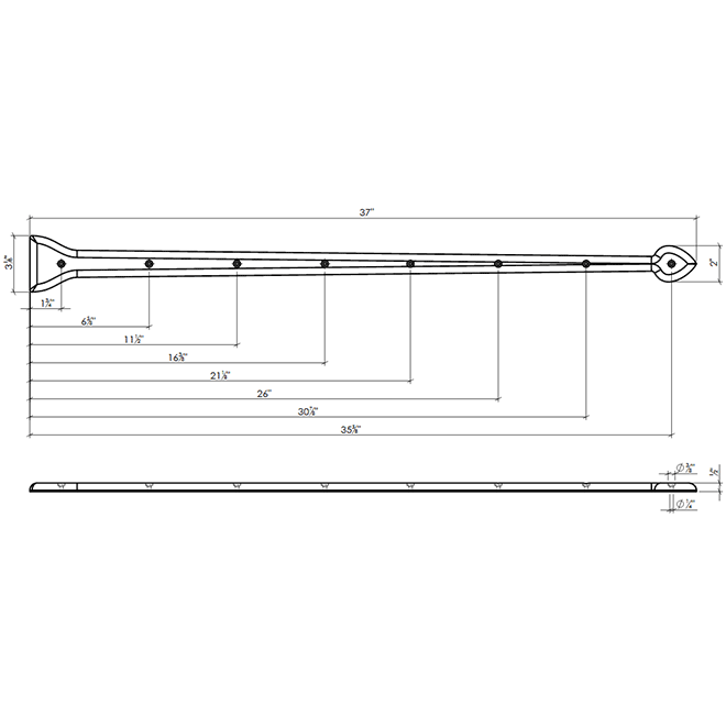 Lynn Cove Foundry AL HF37015 Hinge Front