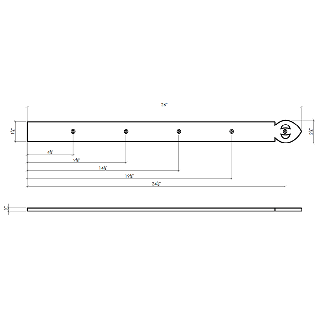 Lynn Cove Foundry ALHF5000 Hinge Front