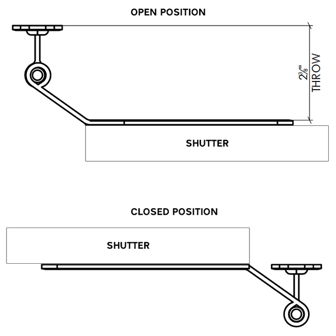 Lynn Cove Foundry [SH125] Shutter Hinge Set