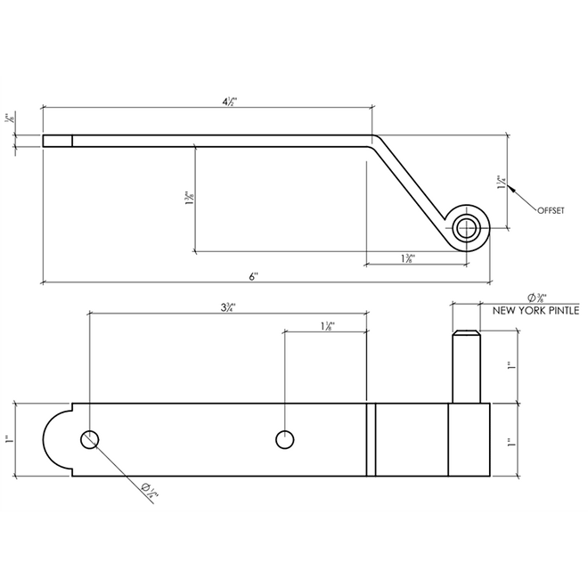 Lynn Cove Foundry [NYK100] Shutter Hinge Set