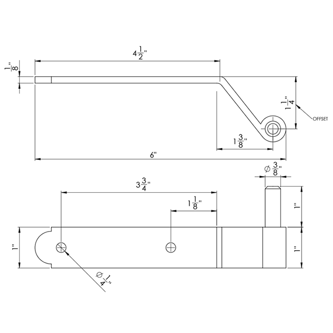 Lynn Cove Foundry [NYK101] Shutter Hinge Set