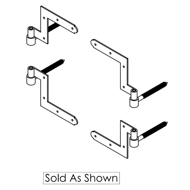 Lynn Cove Foundry [NYK201] Shutter Hinge Set