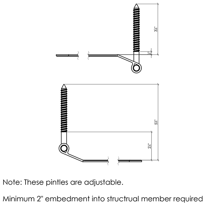 Lynn Cove Foundry [SF150] Shutter Hinge Set