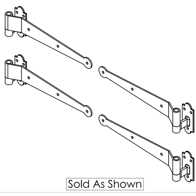 Lynn Cove Foundry [SF350] Shutter Hinge Set