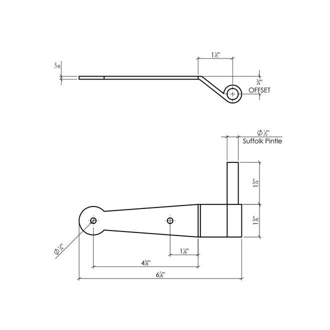 Lynn Cove Foundry [SF450] Shutter Hinge Set