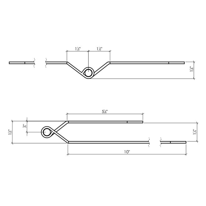 Lynn Cove Foundry [SF450SS] Shutter Hinge Set