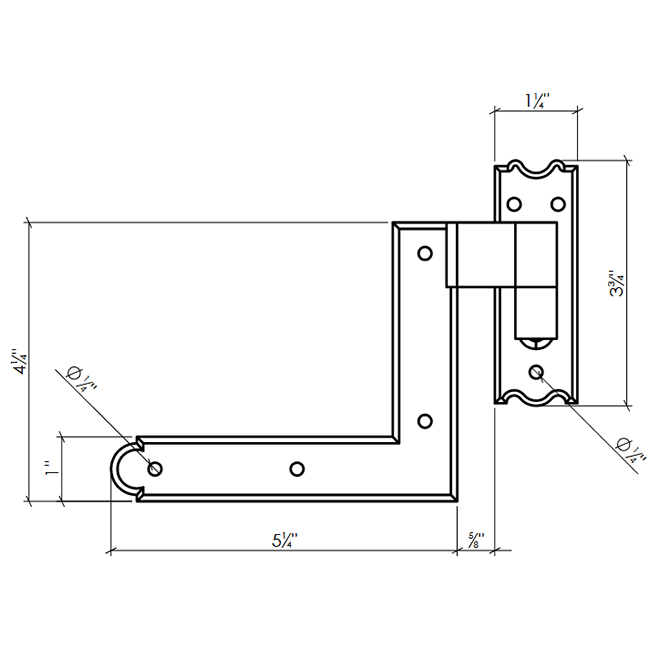 Lynn Cove Foundry [SH225] Shutter Hinge Set