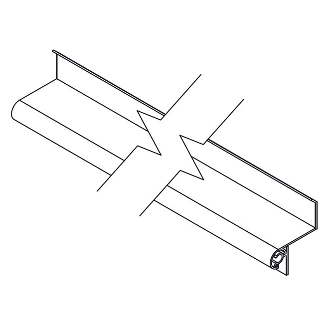 Lynn Cove Foundry [E-HNG-01] Extruded Aluminum Sliding Bahama Shutter Hinge Set