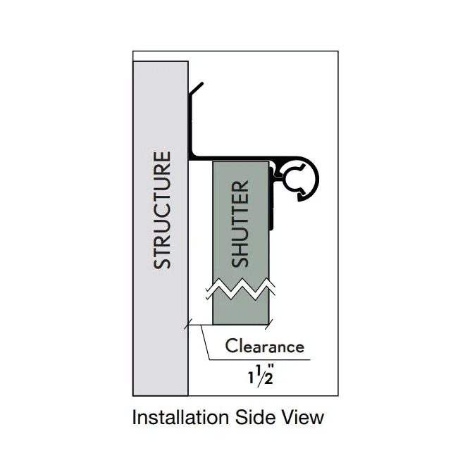 Lynn Cove Foundry [E-HNG-01] Extruded Aluminum Sliding Bahama Shutter Hinge Set Typical Installation