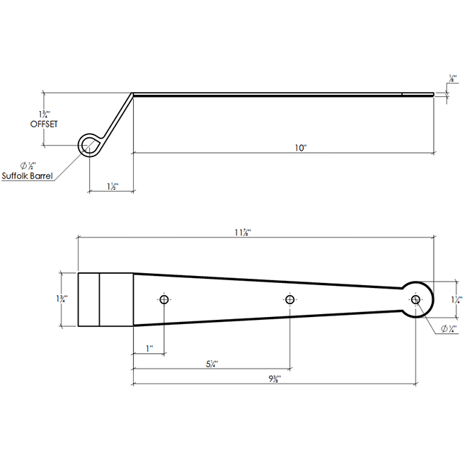 Lynn Cove Foundry [EH SK SS 1.75] Shutter Hinge