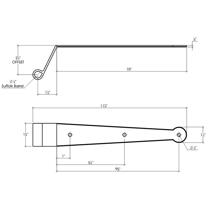 Lynn Cove Foundry [EH SK SS 2.25] Shutter Hinge