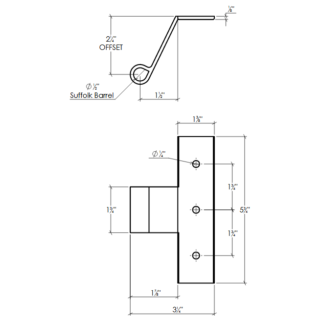 Lynn Cove Foundry [EHH SS 2.25] Shutter Hinge