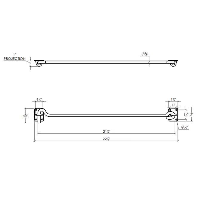 Lynn Cove Foundry [KS BH22] Galvanized Steel Shutter Hook