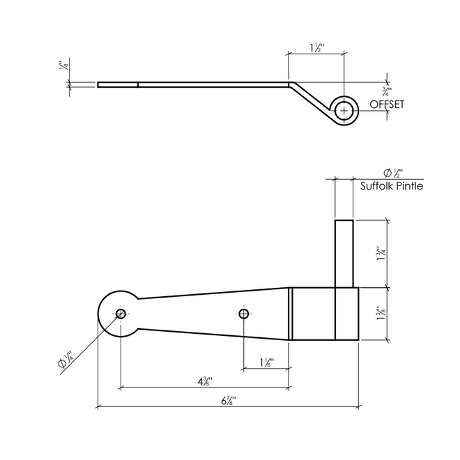 Lynn Cove Foundry [EHBMSS075] Shutter Pintle