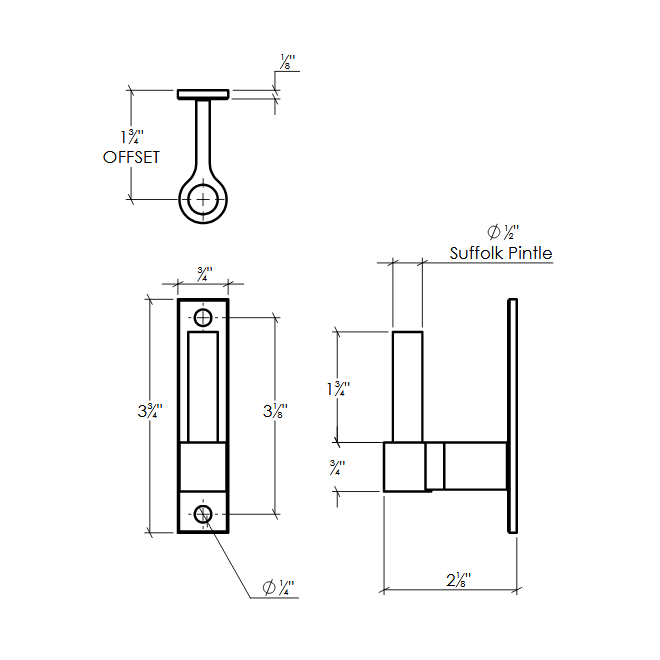 Lynn Cove Foundry [EH NP SS 1.75] Shutter Pintle